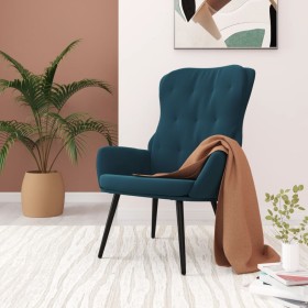 Silla de relajación de terciopelo azul de , Sillones - Ref: Foro24-341239, Precio: 115,99 €, Descuento: %