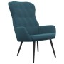 Silla de relajación de terciopelo azul de , Sillones - Ref: Foro24-341239, Precio: 114,94 €, Descuento: %