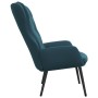 Silla de relajación de terciopelo azul de , Sillones - Ref: Foro24-341239, Precio: 114,94 €, Descuento: %