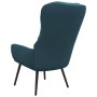 Silla de relajación de terciopelo azul de , Sillones - Ref: Foro24-341239, Precio: 114,94 €, Descuento: %