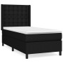 Box spring bed with black fabric mattress 100x200 cm by , Beds and slatted bases - Ref: Foro24-3131731, Price: 365,46 €, Disc...