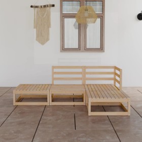 Garden furniture set 4 pieces solid pine wood by , Garden sets - Ref: Foro24-3075474, Price: 225,18 €, Discount: %