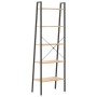 Standing shelving unit with 5 shelves light brown and black 56x35x174 cm by , Bookcases and shelves - Ref: Foro24-336367, Pri...