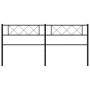 Cabecero de metal negro 200 cm de , Cabeceros y pies de cama - Ref: Foro24-372315, Precio: 32,96 €, Descuento: %