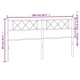 Kopfteil aus schwarzem Metall, 200 cm von , Kopf- und Fußteile - Ref: Foro24-372315, Preis: 33,99 €, Rabatt: %