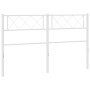 Cabecero de metal blanco 120 cm de , Cabeceros y pies de cama - Ref: Foro24-372357, Precio: 27,53 €, Descuento: %