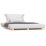 Estructura de cama de madera maciza de pino 140x190 cm de , Camas y somieres - Ref: Foro24-824603, Precio: 97,99 €, Descuento: %