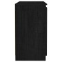 Solid black mango wood auxiliary cabinet 60x36x65 cm by , Sideboards - Ref: Foro24-808102, Price: 109,99 €, Discount: %