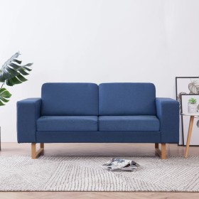 2 seater blue fabric sofa by , Sofas - Ref: Foro24-281385, Price: 359,85 €, Discount: %