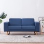 2 seater blue fabric sofa by , Sofas - Ref: Foro24-281385, Price: 359,99 €, Discount: %