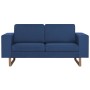 2 seater blue fabric sofa by , Sofas - Ref: Foro24-281385, Price: 359,99 €, Discount: %