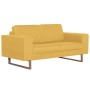 2-Sitzer-Sofa aus gelbem Stoff von , Sofas - Ref: Foro24-281391, Preis: 319,15 €, Rabatt: %