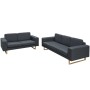 Dunkelgraues 2- und 3-Sitzer-Sofaset von , Sofas - Ref: Foro24-273816, Preis: 845,77 €, Rabatt: %