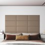 Wall panels 12 pcs cappuccino PE leather 60x30 cm 2.16 m² by , Wall covering - Ref: Foro24-343859, Price: 69,30 €, Discount: %