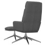 Relaxation armchair with dark gray fabric stool by , Armchairs - Ref: Foro24-3097514, Price: 179,14 €, Discount: %