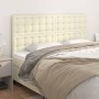 Headboards 4 units cream-colored synthetic leather 90x5x78/88cm by , Headboards and footboards - Ref: Foro24-3116436, Price: ...