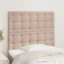 Headboards 2 units cappuccino synthetic leather 90x5x78/88 cm by , Headboards and footboards - Ref: Foro24-3116415, Price: 76...