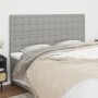 Headboards 4 units of light gray fabric 80x5x78/88 cm by , Headboards and footboards - Ref: Foro24-3116772, Price: 122,66 €, ...