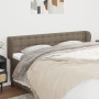 Taupe gray fabric headboard 203x23x78/88 cm by , Headboards and footboards - Ref: Foro24-3117604, Price: 79,18 €, Discount: %