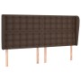 Headboard with ears brown synthetic leather 203x23x118/128 cm by , Headboards and footboards - Ref: Foro24-3118067, Price: 14...