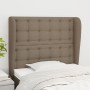 Headboard with ears in taupe gray fabric 83x23x118/128 cm by , Headboards and footboards - Ref: Foro24-3118368, Price: 78,99 ...