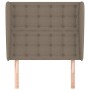 Headboard with ears in taupe gray fabric 83x23x118/128 cm by , Headboards and footboards - Ref: Foro24-3118368, Price: 78,26 ...