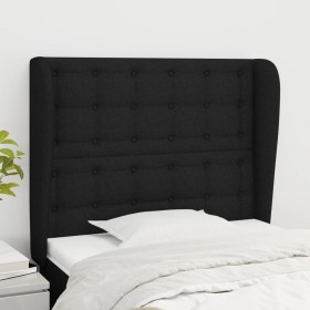 Headboard with black fabric ears 103x23x118/128 cm by , Headboards and footboards - Ref: Foro24-3118382, Price: 73,93 €, Disc...