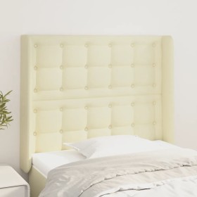 Headboard with ears cream-colored synthetic leather 93x16x118/128cm by , Headboards and footboards - Ref: Foro24-3119660, Pri...