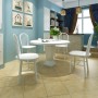 Dining chairs 4 units solid white rubber wood by vidaXL, dining chairs - Ref: Foro24-242027, Price: 270,98 €, Discount: %