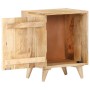 Mesita de noche tallada de madera maciza de mango 40x30x50 cm de vidaXL, Mesitas de noche - Ref: Foro24-320232, Precio: 115,2...