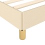 Bed frame with cream fabric headboard 80x200 cm by , Beds and slatted bases - Ref: Foro24-3125338, Price: 147,21 €, Discount: %