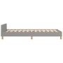 Light gray fabric bed frame with headboard 80x200 cm by , Beds and slatted bases - Ref: Foro24-3125333, Price: 161,12 €, Disc...