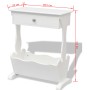 Revistero Melrose blanco de vidaXL, Revisteros - Ref: Foro24-242440, Precio: 67,87 €, Descuento: %