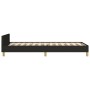 Bed frame with black fabric headboard 100x200 cm by , Beds and slatted bases - Ref: Foro24-3125359, Price: 138,12 €, Discount: %