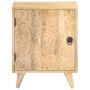 Mesita de noche tallada de madera maciza de mango 40x30x50 cm de vidaXL, Mesitas de noche - Ref: Foro24-320232, Precio: 115,2...