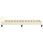 Estructura de cama con cabecero cuero sintético crema 90x190 cm de , Camas y somieres - Ref: Foro24-3125545, Precio: 156,99 €...