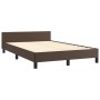 Estructura de cama cabecero cuero sintético marrón 120x200 cm de , Camas y somieres - Ref: Foro24-3125564, Precio: 183,02 €, ...