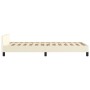 Bed frame with headboard cream synthetic leather 90x200 cm by , Beds and slatted bases - Ref: Foro24-3125551, Price: 160,99 €...