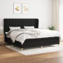 Cama box spring con colchón tela negro 200x200 cm de , Camas y somieres - Ref: Foro24-3128871, Precio: 697,60 €, Descuento: %