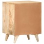 Mesita de noche tallada de madera maciza de mango 40x30x50 cm de vidaXL, Mesitas de noche - Ref: Foro24-320232, Precio: 115,2...