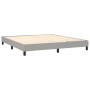 Box spring bed with light gray fabric mattress 160x200 cm by , Beds and slatted bases - Ref: Foro24-3130041, Price: 529,65 €,...