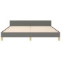 Estructura de cama con cabecero tela gris oscuro 160x200 cm de , Camas y somieres - Ref: Foro24-3125390, Precio: 223,74 €, De...