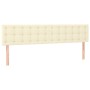 Cama box spring con colchón cuero sintético crema 200x200 cm de , Camas y somieres - Ref: Foro24-3130801, Precio: 628,46 €, D...