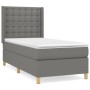 Box spring bed with dark gray fabric mattress 80x200 cm by , Beds and slatted bases - Ref: Foro24-3132266, Price: 331,66 €, D...