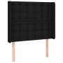 Cama box spring con colchón tela negro 100x200 cm de , Camas y somieres - Ref: Foro24-3132291, Precio: 373,24 €, Descuento: %