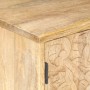 Mesita de noche tallada de madera maciza de mango 40x30x50 cm de vidaXL, Mesitas de noche - Ref: Foro24-320232, Precio: 115,2...