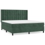 Box spring bed with dark green velvet mattress 180x200 cm by , Beds and slatted bases - Ref: Foro24-3132936, Price: 662,50 €,...