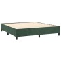 Box spring bed with dark green velvet mattress 180x200 cm by , Beds and slatted bases - Ref: Foro24-3132936, Price: 662,50 €,...