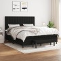 Cama box spring con colchón tela negro 160x200 cm de , Camas y somieres - Ref: Foro24-3136927, Precio: 599,19 €, Descuento: %