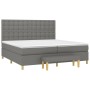 Cama box spring con colchón tela gris oscuro 200x200 cm de , Camas y somieres - Ref: Foro24-3137502, Precio: 703,76 €, Descue...